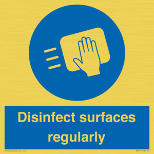Disinfect surfaces regularly